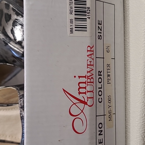 Silver animal print stillettos - Picture 5 of 5